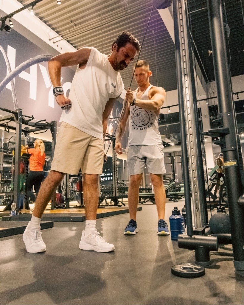 Michael Krause beim Cable Training